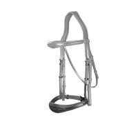 Muserolle cheval sans sous barbe anatomique cuir Dy'on Noir Full