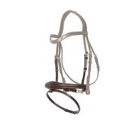 Muserolle combinée pour cheval anatomique avec chaines Dy'on Marron Full