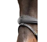 Muserolle combinée pour cheval anatomique avec chaînes Dy'on Noir Cob