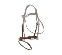 Muserolle combinée pour cheval Dy'on Flash Marron Cob