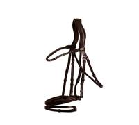 Muserolle combinée pour cheval Dy'on Marron OVER
