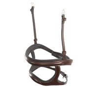 Muserolle Double cheval en cuir BR Equitation Marron Cob