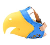 Muserolle pour Chien en Forme de Perroquet, Taille 4, Dispositif d’éducation en TPE Bleu et Jaune, Respirante et légère, Gestion du comportement, pour Chiens de 5 à 7,5 kg, 12,2 x 3,7 x 3,5 in