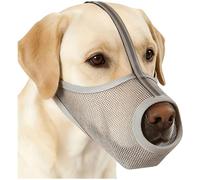 Muserolle Souple en Maille pour Chien, Taille Extra Grande pour Grands Chiens, Limite Les morsures, Les aboiements et Les mâchonnements, Bande réfléchissante, Permet Le halètement et la Boisson