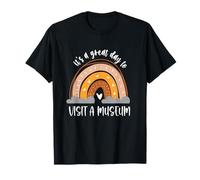 Museum Nerd Boho Kids Women Heart Rainbow T-Shirt