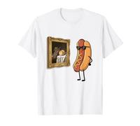Museum Nerd Funny Hotdog dans des Lunettes de Soleil T-Shirt