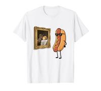 Museum Nerd Funny Hotdog dans des Lunettes de Soleil T-Shirt Graphique avec Valeur