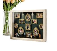 Museum of Us Cadre pour Couple, Mini Figurines Museum of US 11 Mini Cadres Dorés Et 8 Figurines, Kit De Musées ,2026 Nouveau Kit D'affichage De Mémoire Créative, Un Cadeau Significatif