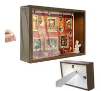 Museum Silhouette Box - 3D Figurine Photo Display, Romantic Shadow Frame Kit | Artistic Memory Showcase, Scene Creation Box Elegant for Couple Visual Story Presentation Party Use