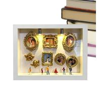 Museum Silhouette Box - DIY 30x20x3cm Shadow Box Display Case | Creative Memory Storage Box for Collectibles Photos Crafts and Keepsakes | Shadow Box Frame | for Home Office Bed