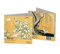 Museums and Galleries Marketing Classics Lot de 8 cartes avec enveloppes Motif hérons japonais 123 x 123 mm