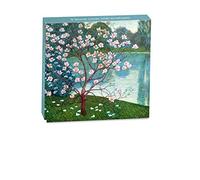 Museums and Galleries V&A 411750-ERJ Mini portefeuille carré pour cartes de crédit avec enveloppes Motif magnolia