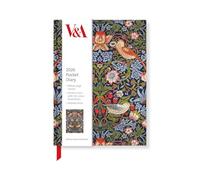 Museums & Galleries Agenda de poche 2026 A6 - Semainier - V&A Museum - Motif voleur de fraises - William Morris & Friends