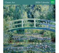 Museums & Galleries Classic Art Calendrier mural 2026 mensuel au Royaume-Uni - Planificateur mural 2026 et organiseur personnel pour la maison et la famille