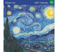 Museums & Galleries Classic Art Calendrier mural 2027 mensuel pour la maison et la famille