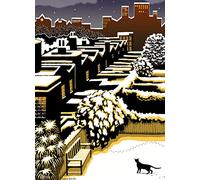 Museums & Galleries Cressida Bell Silent Night Lot de 8 cartes de Noël caritatives avec enveloppes blanches