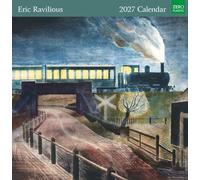 Museums & Galleries Eric Ravilious Calendrier mural 2026 mensuel au Royaume-Uni - Planificateur mural 2026 et organiseur personnel pour la maison et la famille