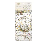 Museums & Galleries Helen Ahpornsiri Lot de 2 torchons en coton bio Motif fleurs pressées lièvre et hérisson