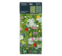 Museums & Galleries Josephine Simon Lot de 2 torchons en coton bio Motif floral artistique Motif fleurs sauvages