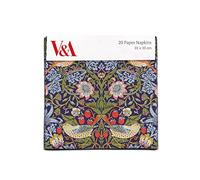 Museums & Galleries Lot de 20 Serviettes de Table en Papier Motif Strawberry Thief par William Morris