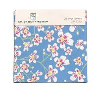 Museums & Galleries Lot de 20 serviettes en papier - Motif fleurs par Emily Burningham - Vaisselle jetable