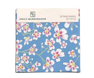 Museums & Galleries Lot de 20 serviettes en papier - Motif fleurs par Emily Burningham - Vaisselle jetable