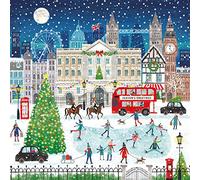 Museums & Galleries Lot de 5 cartes de Noël caritatives - Scène festive de la ville de Londres - Respectueux de l'environnement et recyclable