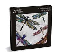Museums & Galleries Lot de 6 cartes de luxe avec enveloppes (Matthew Williamson Dragonfly Dance) EFE033