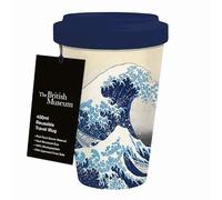 Museums & Galleries Mug de voyage réutilisable 400 ml - Motif Hokusai la grande vague - Idée cadeau durable