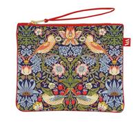 Museums & Galleries William Morris Trousse de maquillage en coton bio avec fermeture Éclair Motif V&A Motif voleur de fraises, Rouge, bleu, vert, orange, 22 x 18 x 1 cm, Moderne