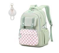 MUSEVOS Sac à dos pour filles, sac à dos d'école idéal pour les filles du primaire à l'adolescence, sac à livres kawaii mignon de grande capacité, vert
