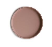 mushie Assiette à Ventouse en Silicone | Sans BPA | Accessoires pour Bébé, Jeunes Enfants Garçons et Filles | Passent au Lave-Vaisselle et au Micro-Ondes | Modèle Classique | (Cloudy Mauve)