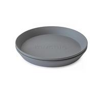 mushie Assiette pour Enfants | Réutilisable Vaisselle Sans BPA | Assiettes Compatibles Lave-Vaisselle & Micro-ondes | Fabriqué au Danemark | Smoke