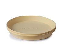 mushie Assiette pour Enfants | Réutilisable Vaisselle Sans BPA | Assiettes Compatibles Lave-Vaisselle & Micro-ondes | Fabriqué au Danemark | Pale Daffodil