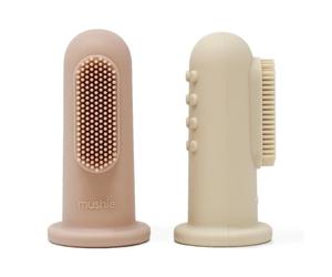 Mushie® Baby Brosse à dents - Set de 2 pièces Brosse(S) À Dents pc(s)