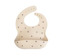 mushie Bavoir pour bébé en silicone | Bavoirs imperméables réglables (marguerite)