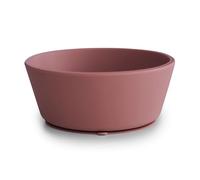 Mushie Bol à Ventouse en Silicone | Design Antidérapant | Sans BPA | Accessoires pour Bébé, Jeunes Enfants Garçons et Filles | Passent au Lave-Vaisselle et au Micro-Ondes | (Woodchuck)