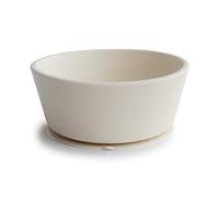 Mushie Bol à Ventouse en Silicone | Design Antidérapant | Sans BPA | Accessoires pour Bébé, Jeunes Enfants Garçons et Filles | Passent au Lave-Vaisselle et au Micro-Ondes | (Ivory)