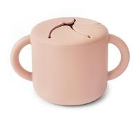Tasse à goûter MUSHIE en silicone rose blush TU