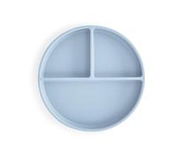 mushie divisée Assiette à Ventouse en Silicone | Sans BPA | Accessoires pour Bébé, Jeunes Enfants Garçons et Filles | Passent au Lave-Vaisselle et au Micro-Ondes | (Powder Blue)