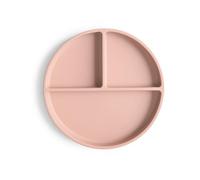 Assiette à compartiments en silicone avec ventouse Blush
