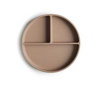 Assiette compartimentée MUSHIE en silicone beige TU