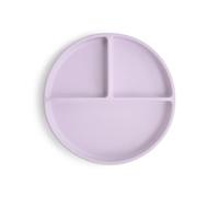mushie divisée Assiette à Ventouse en Silicone | Sans BPA | Accessoires pour Bébé, Jeunes Enfants Garçons et Filles | Passent au Lave-Vaisselle et au Micro-Ondes | (Soft Lilac)