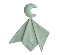 mushie Doudou en Forme de Lune | Idéal pour Dormir et Jouer | Peluche pour Garçons et Filles | Matériel Durable & de Haute Qualité | Roman Green