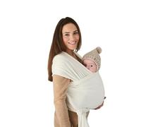 Echarpe de portage bébé Mushie ivoire