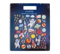Mushie Ensemble de Livres d'Autocollants Réutilisables (Espace) | Stickers en Mousse Amovibles | Activité Artistique et Artisanale pour Enfants
