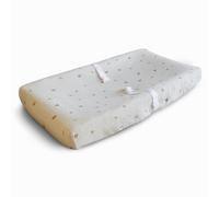 mushie Housse de matelas à langer extra douce en mousseline (arc-en-ciel)