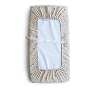 Mushie Housse de Matelas à Langer Lavable | 70x45 Cm | Convient pour Matelas à Langer Standard | Sangles de Sécurité Réglables | Accessoires pour Bébé, Jeunes Enfants Garçons et Filles | Regenbogen