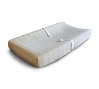 Mushie Housse de Matelas à Langer Lavable | 70x45 Cm | Convient pour Matelas à Langer Standard | Sangles de Sécurité Réglables | Accessoires pour Bébé, Jeunes Enfants Garçons et Filles | Retro Stripes