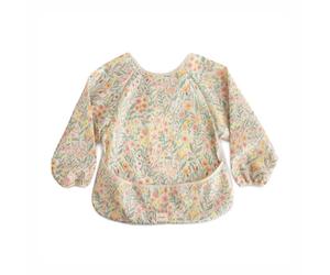 Mushie Long Sleeve Bib bavoir Pastel Blooms 6-24m 1 pcs